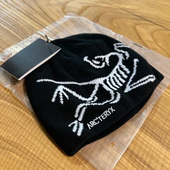 Arc'teryx Black Beanie Birdhead Toque New - Picture 2 of 5